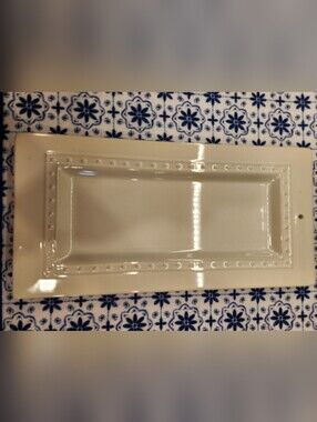 Nora Fleming Pearl Dot Bread Tray